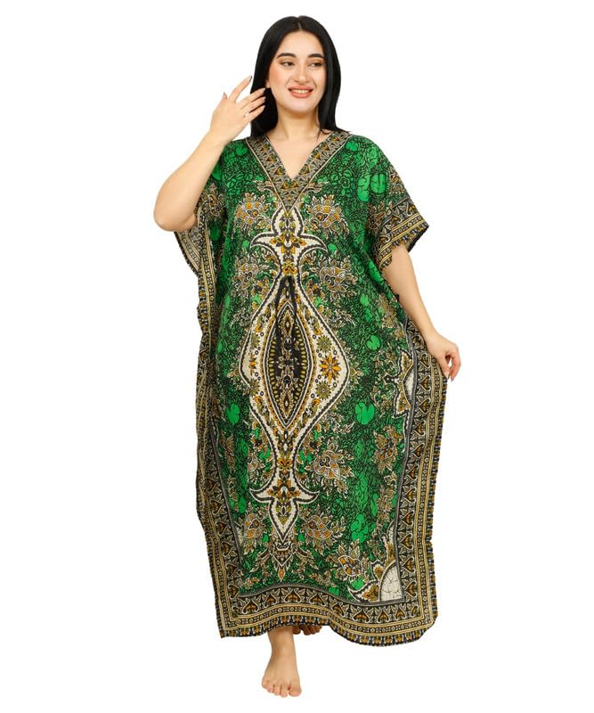 Women's Long Kaftan Maxi Caftan Dress Gown Top Night Dress2