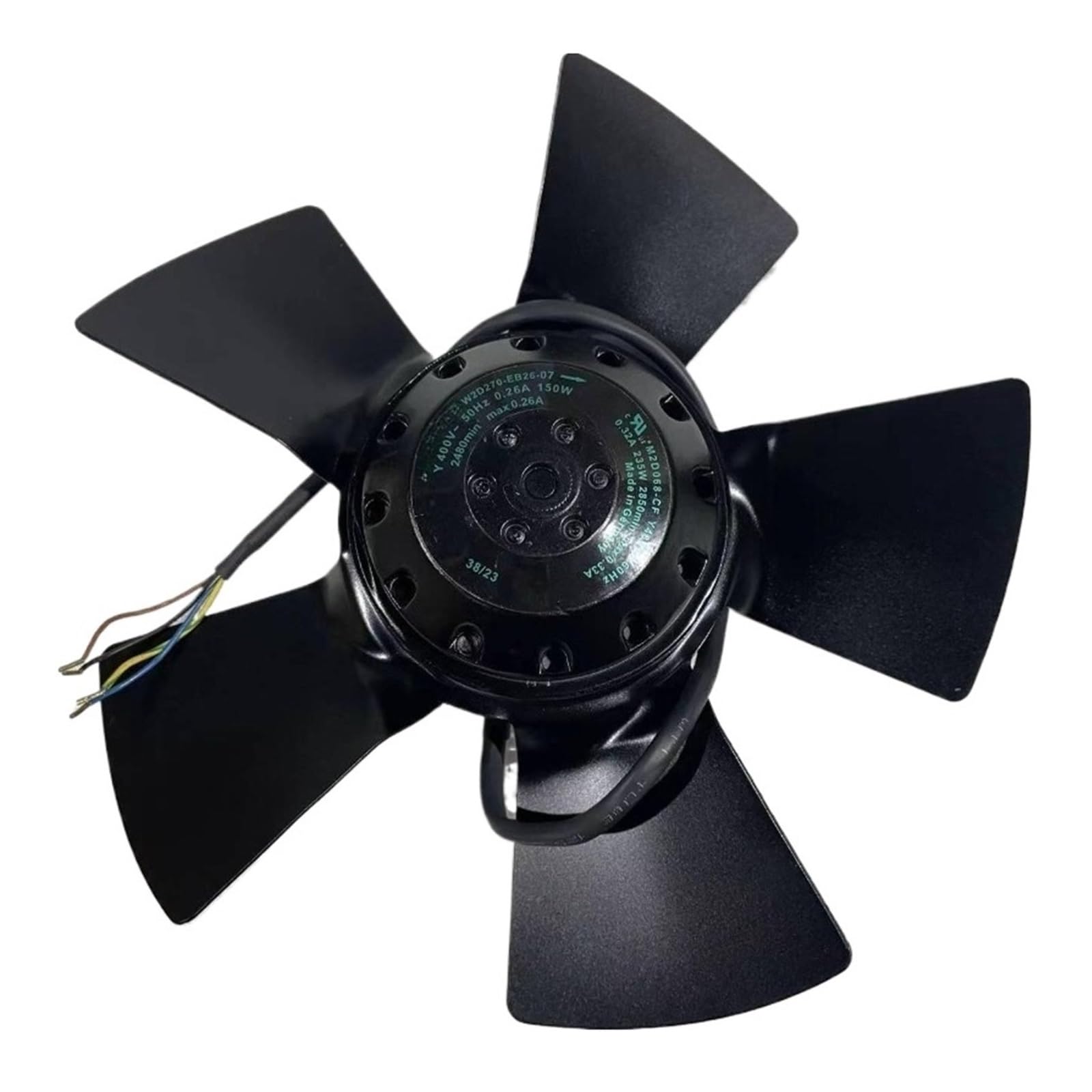W2D270-EB26-07 ventilateur de refroidissement pour éviter surchauffe machine 150W