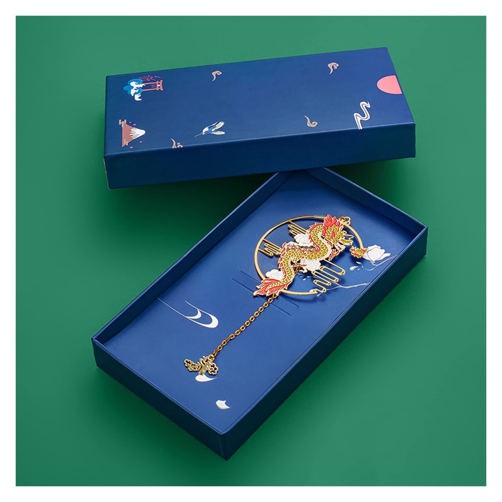 Signet Métal Signet Petit Cadeau Graduation Souvenir Souvenir rétro de Style Chinois Cadeau 12 Styles signets pour Hommes Femmes (Color : 9)