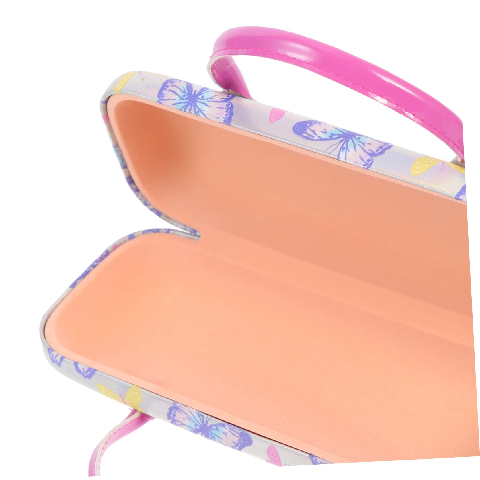 Holibanna Kreative Tragbare Kind Gehäuse Glasbehälter Für Terrarium Süße Kosmetiktasche Pu-brillen-aufbewahrungsbox Kindersonnenbrille Mit Etui Brillenetui Für Mädchen Student Pu-leder