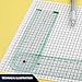 Pacific Arc Clear Rotary Angle Ruler and Protractor, 0 to 180 Degree, Full 12 inch Ruler at 180 Degrees