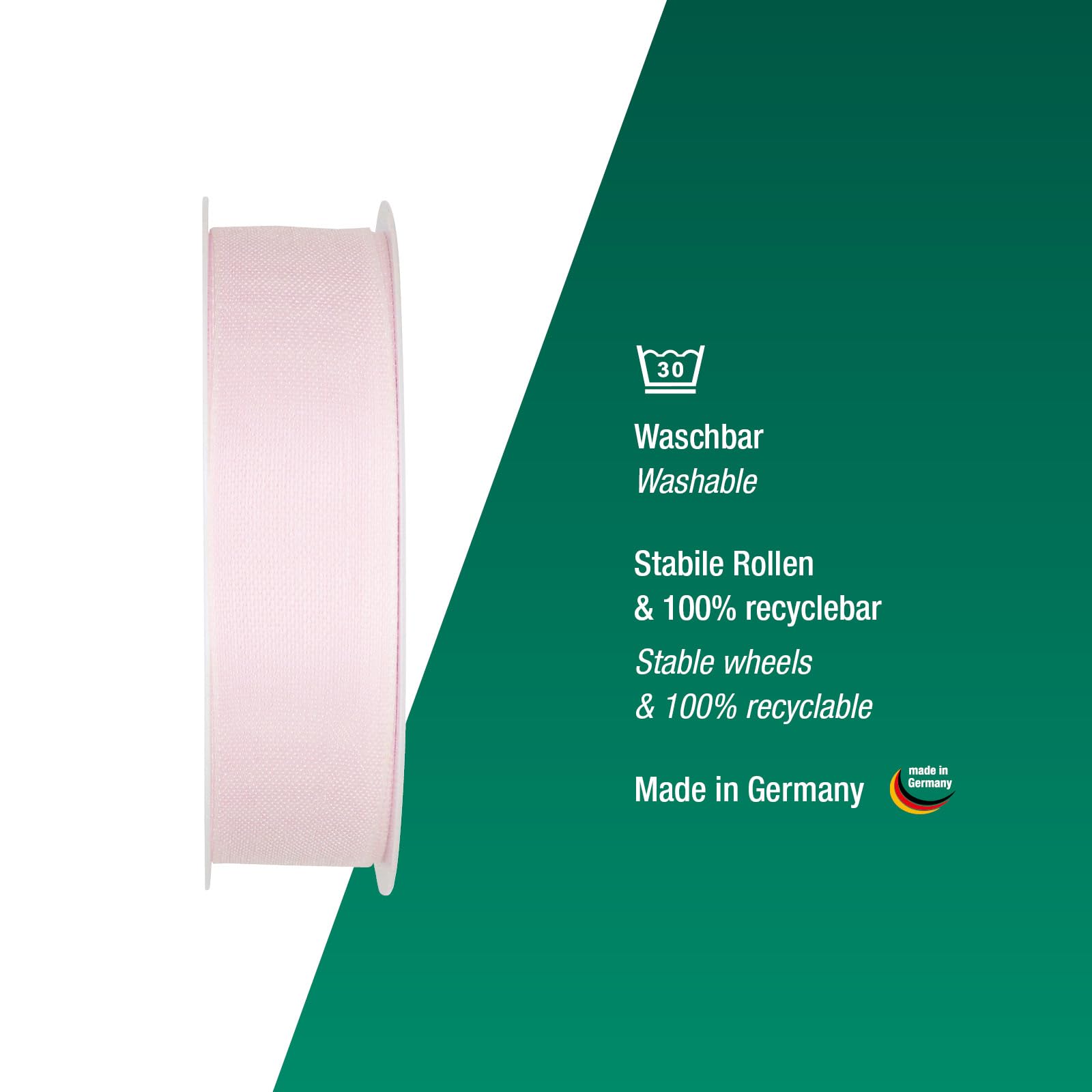 Halbach Seidenbänder Gift Ribbon, Width 25 mm, Length 25 m, Ribbon Made in Germany - Image 3