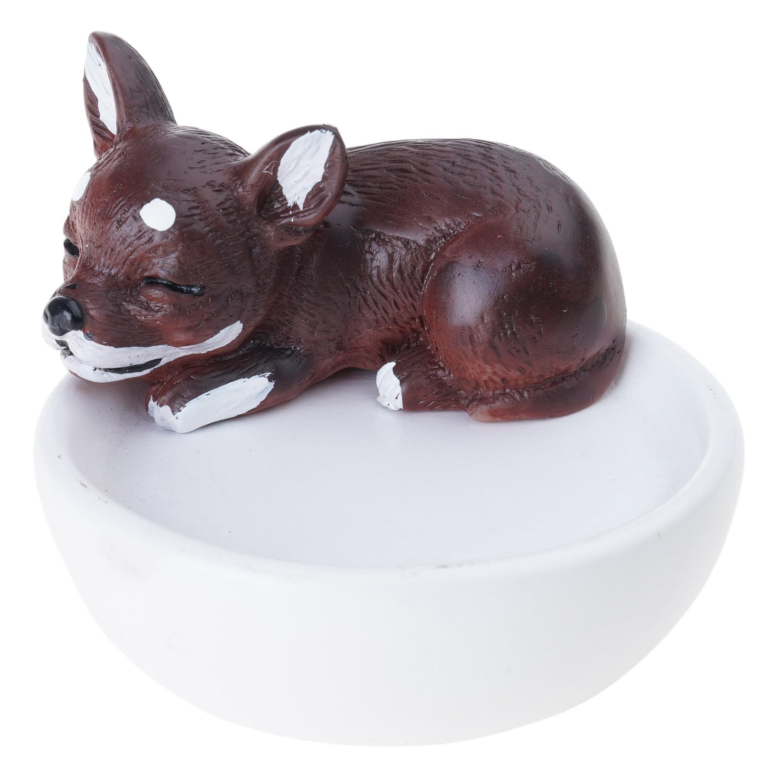 Maxtonser Unique Handcraft Dog Shaped Light Candle Holders Resin Materials Portable Size Home Ambiances