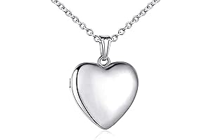 Sterling Silver Heart Locket Necklace: A Timeless Keepsake for Cherished Memories