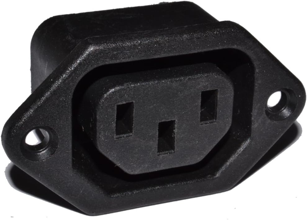 kenable IEC C13 10A 250V Chassis Panel Mount Socket Solder Termination Adapter