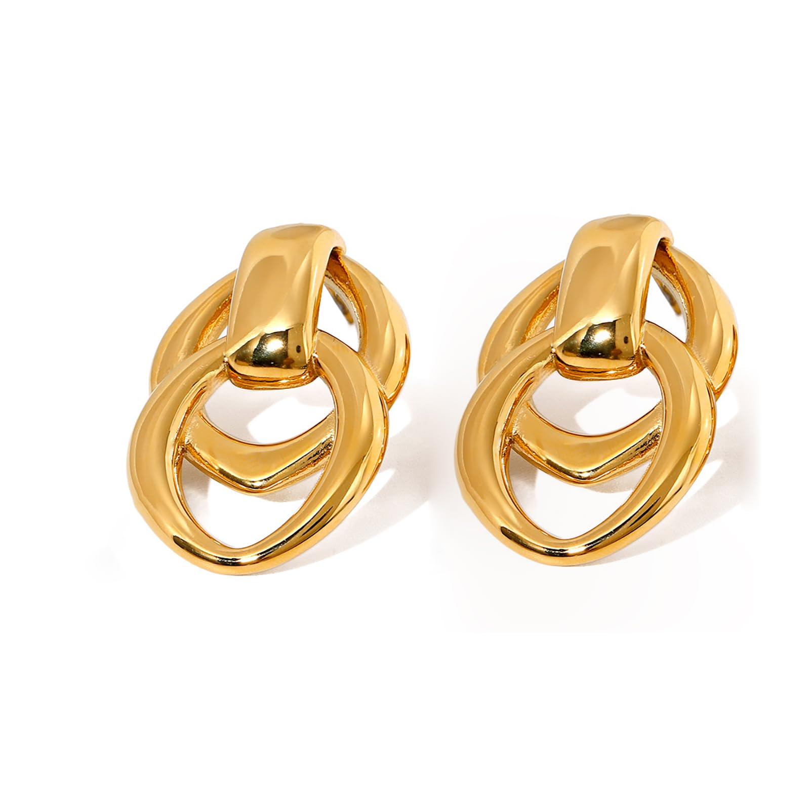 14Kゴールド ダングルドロップイヤリング レディース ガールズ タッセルイヤリング 幾何学 BOHO ステートメント キュービッ 並行輸入品