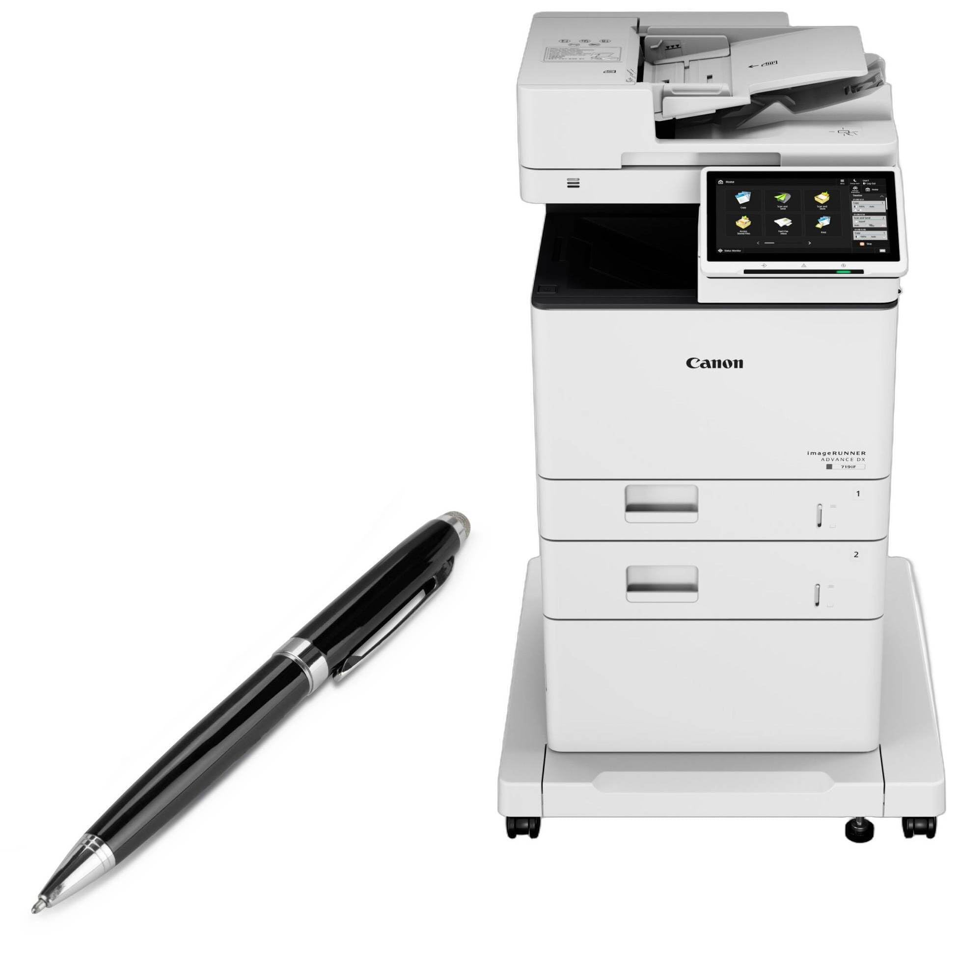 BoxWave Stylus Pen Compatible with Canon imageRUNNER Advance DX 529iFZ - EverTouch Meritus Capacitive Styra, Capacitive Stylus with Rollerball Pen - Jet Black