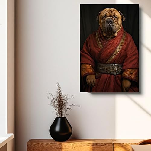 Miniatura 344 de Thuan Chow Chow Retrato de mascota con disfraz real de perro en un disfraz retrato de perro con vestimenta Retrato medieval de mascota retrato