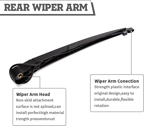 Miniatura 4 de Juego de tuercas de repuesto para limpiaparabrisas trasero para Chevrolet Chevy Tahoe Suburban 2007-2014, GMC Yukon Denali XL, Cadillac Escalade,