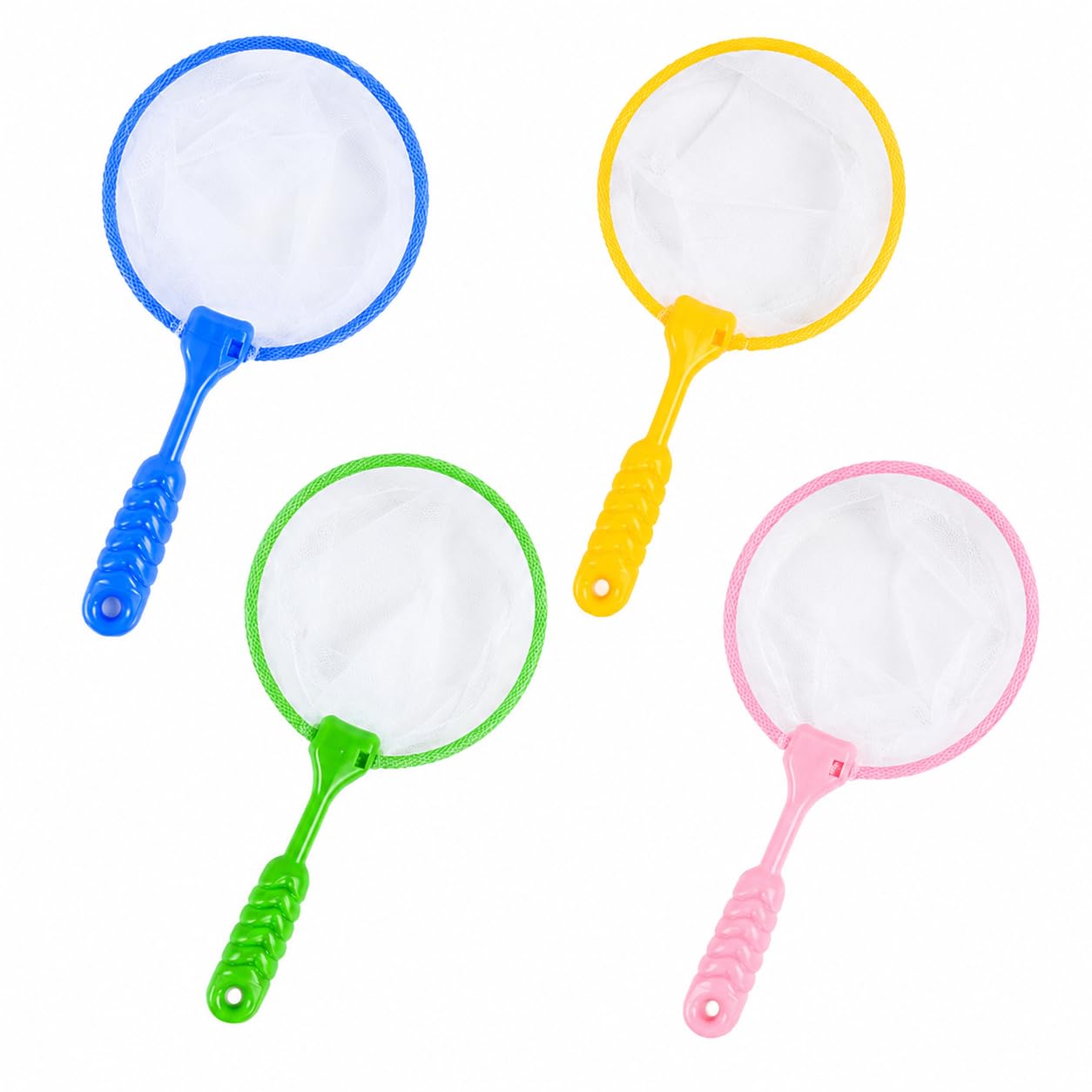 4 Pcs Fishing Net, Fishing Nets for Kids, Crabbing Net, for Fishing, Bug Catching, Beach Toys, Early Learning Tool