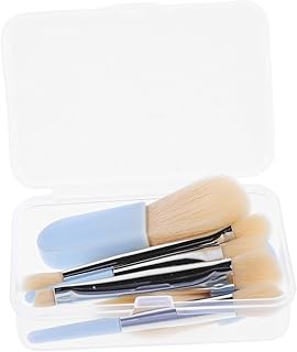 Mini cepillo de maquillaje de viaje con estuc...