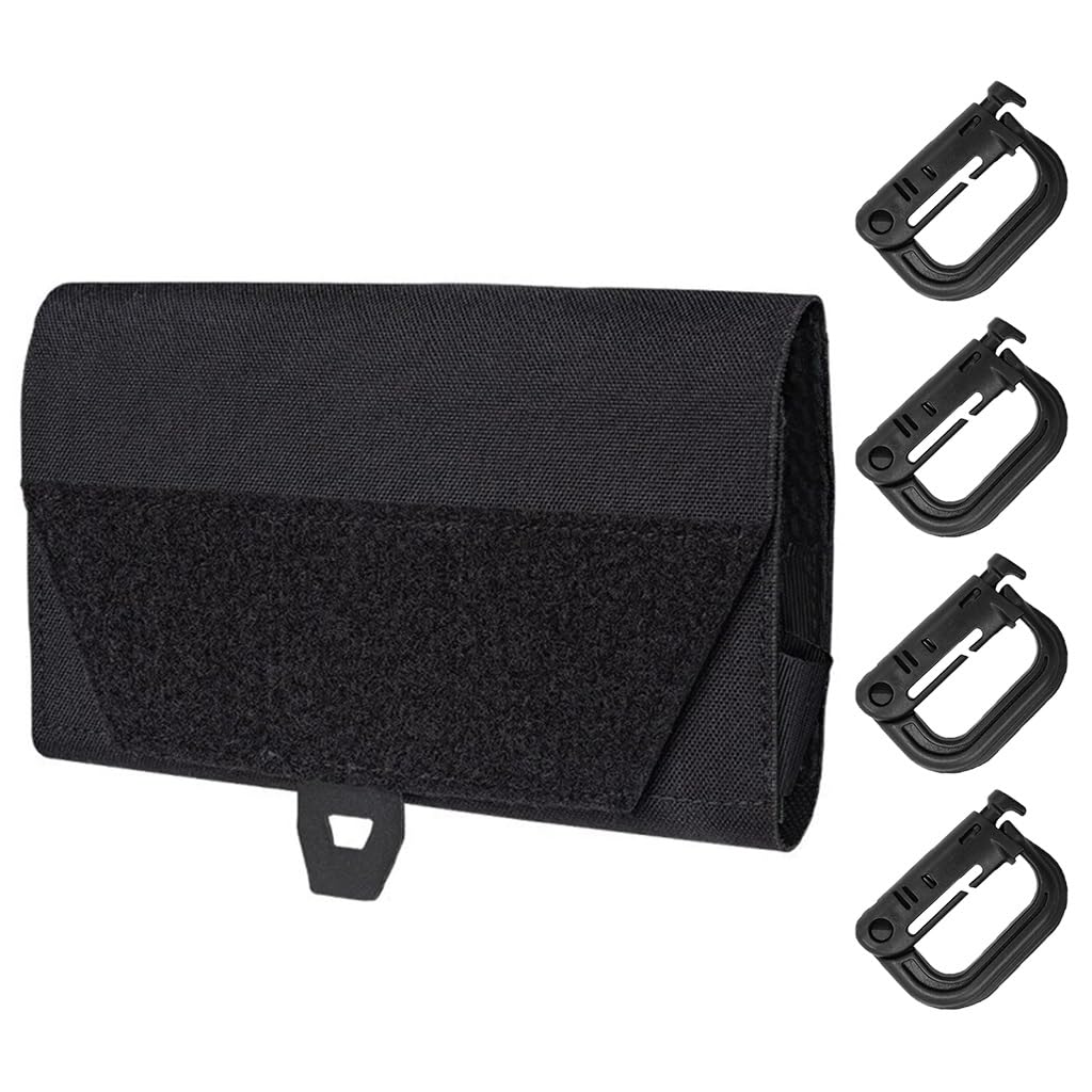Support téléphone Molle pour randonnée gilet porte-plaque etui de poitrine outdoor noir