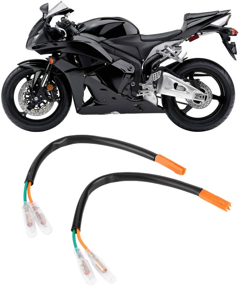 17cm/6.7in Turn Signal Wiring Adapter Plug Motorcycle Parts Turn Signal Tail Lights Fix Wiring Adapters Fit for Honda CBR600RR CBR1000RR