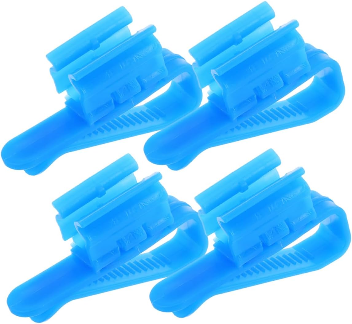Cabilock 4pcs Plastic Hose Clamps Multi-function Water Pipe Holders Clips for Automotive Garden Use Easy Installation Lightweight Support for Water Tubing Pipes