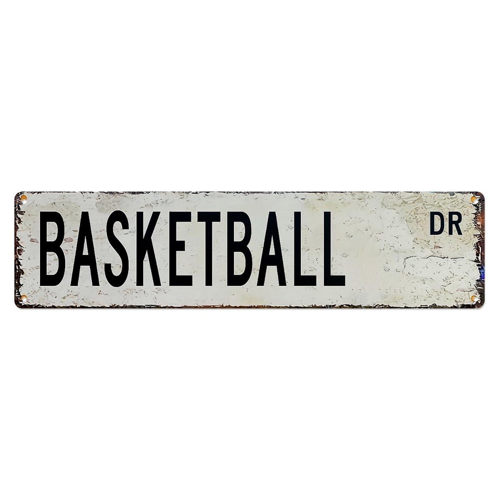 Basketball Dr Street Sign Pattern Metal Tin Sign Plaque