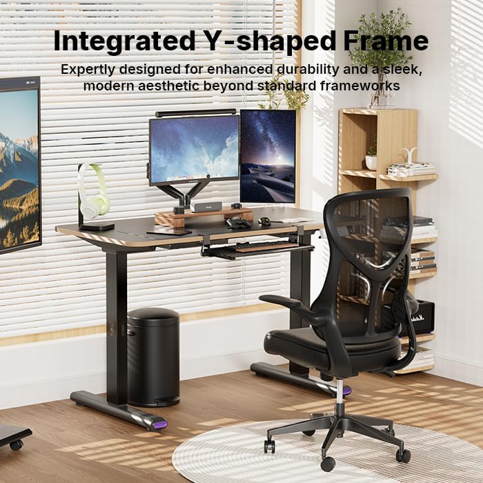 Image of NearHub EC10 Stylish Ergonomic High Back Mesh Reclining Office Chair with Adjustable Flip-Up Armrests,Lumbar Support & Headrest,Breathable & Comfortable Computer Chair for Home, Office & Study
