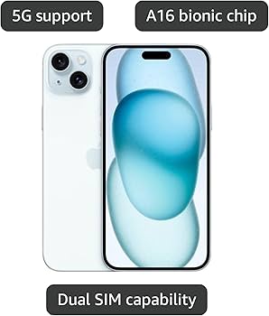 Amazon.com: Apple iPhone 15 Plus, 256GB, Blue - AT&T (Renewed
