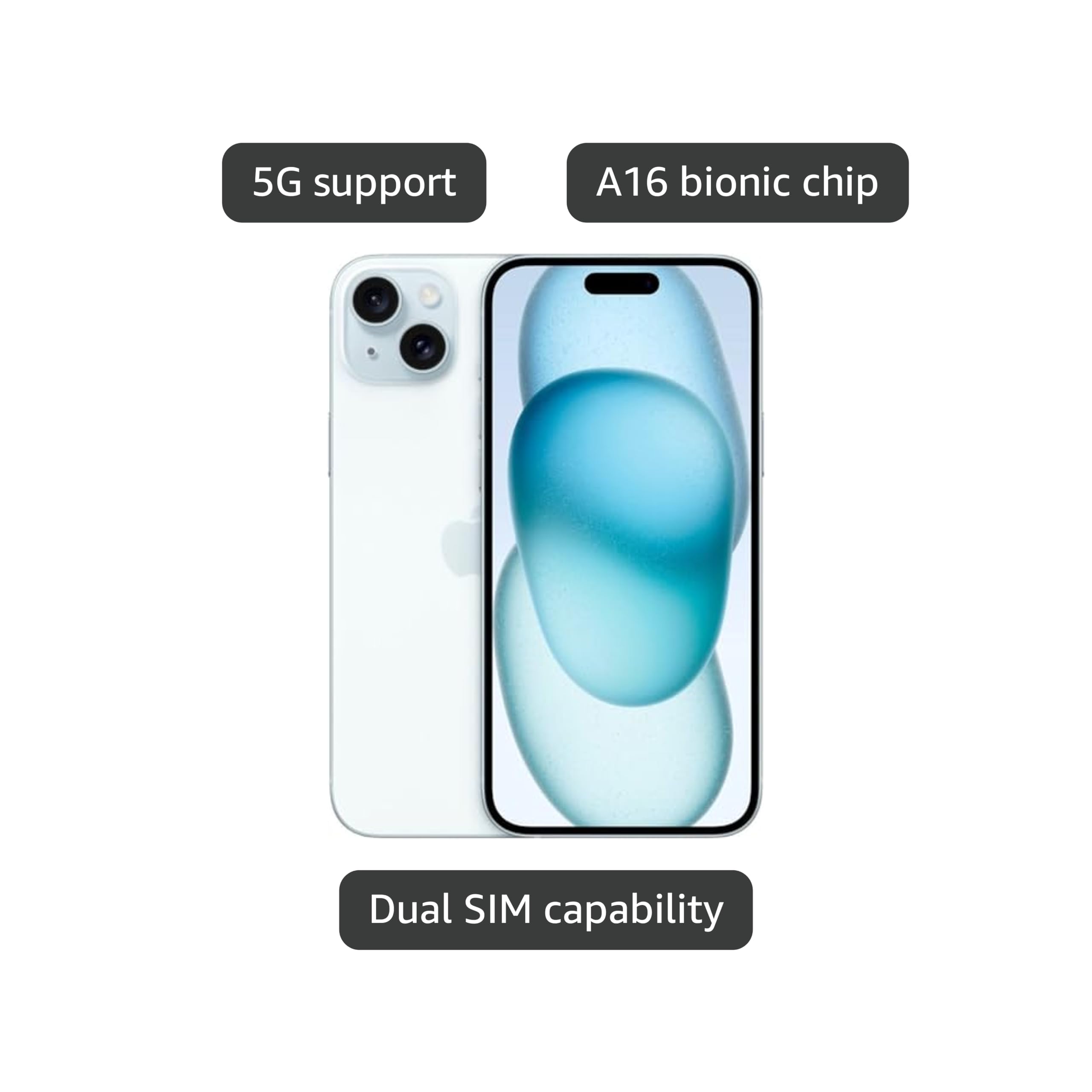 Amazon.com: Apple iPhone 15 Plus, 256GB, Blue - AT&T (Renewed