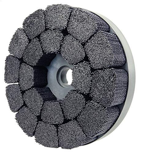 Image of Weiler 86122 Burr-Rx 10 inch Maximum Density Shell-Mill Holder Disc Brush, .055 /80CG Crimped Fill, Made in The USA