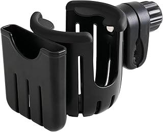 حامل الكوباية والموبايل 360 درجة متعدد الاستخدام بيدور في كل الاتجاهات، سهل التركيب على العجلة أو الموتوسيكل أو أي ماسورة - الأفضل من TRUST.STORE