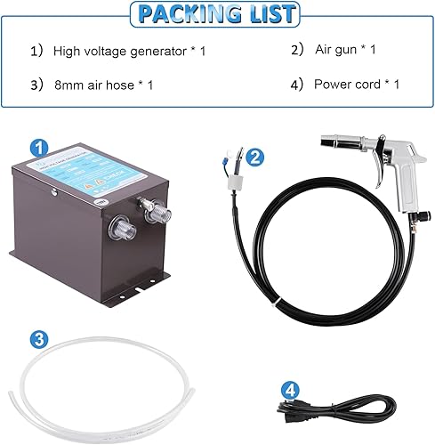 Miniatura 8 de YUCHENGTECH Pistola de aire ionizante, pistola de aire antiestática ionizadora, pistola antiestática, eliminador estático, removedor de electricidad