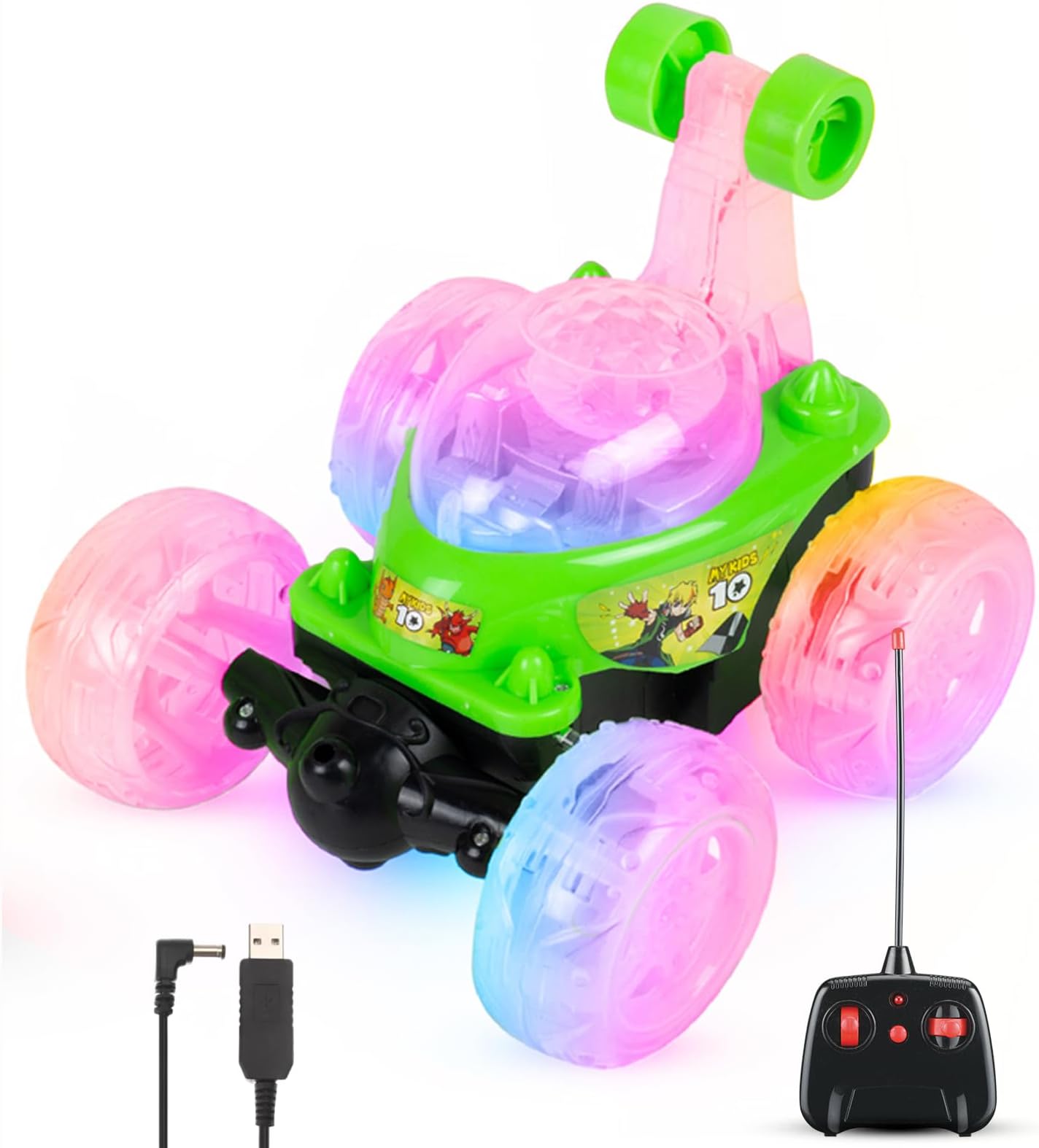 Gooyo 9802 Rechargeable 5 Functions 360° Rotating & Rolling Big Stunt ...