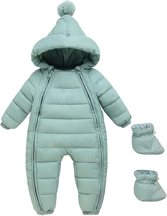 Ohrwurm Baby Cotton Down jackets Snow Wear Hoodie Jumpsuit Winter Double Zip Up Snowsuit