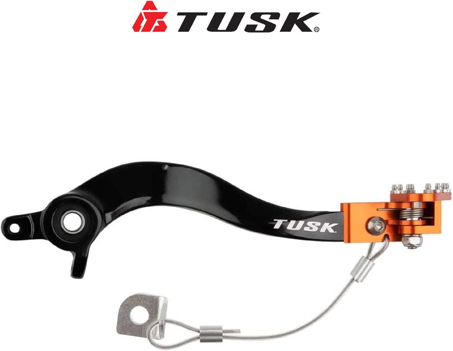 TUSK Aluminum Brake Pedal Orange Tip for KTM 250 SX-F 2016-2022