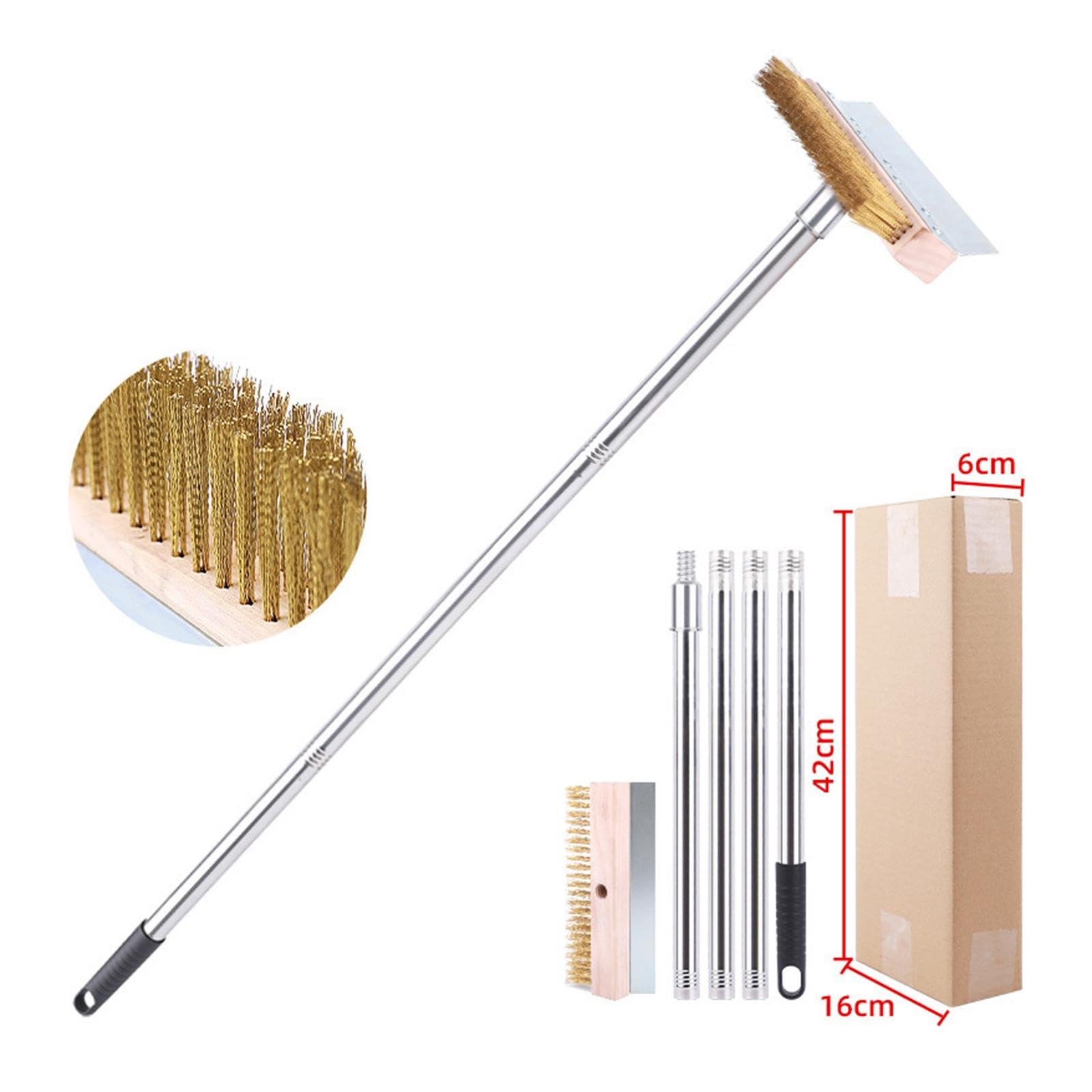 Cepillo de Alambre para Horno de Pizza, Cepillo para Parrilla: Herramienta de Limpieza Eficiente, Práctica Y Portátil, Multifuncional para Estufas, Re, Style a