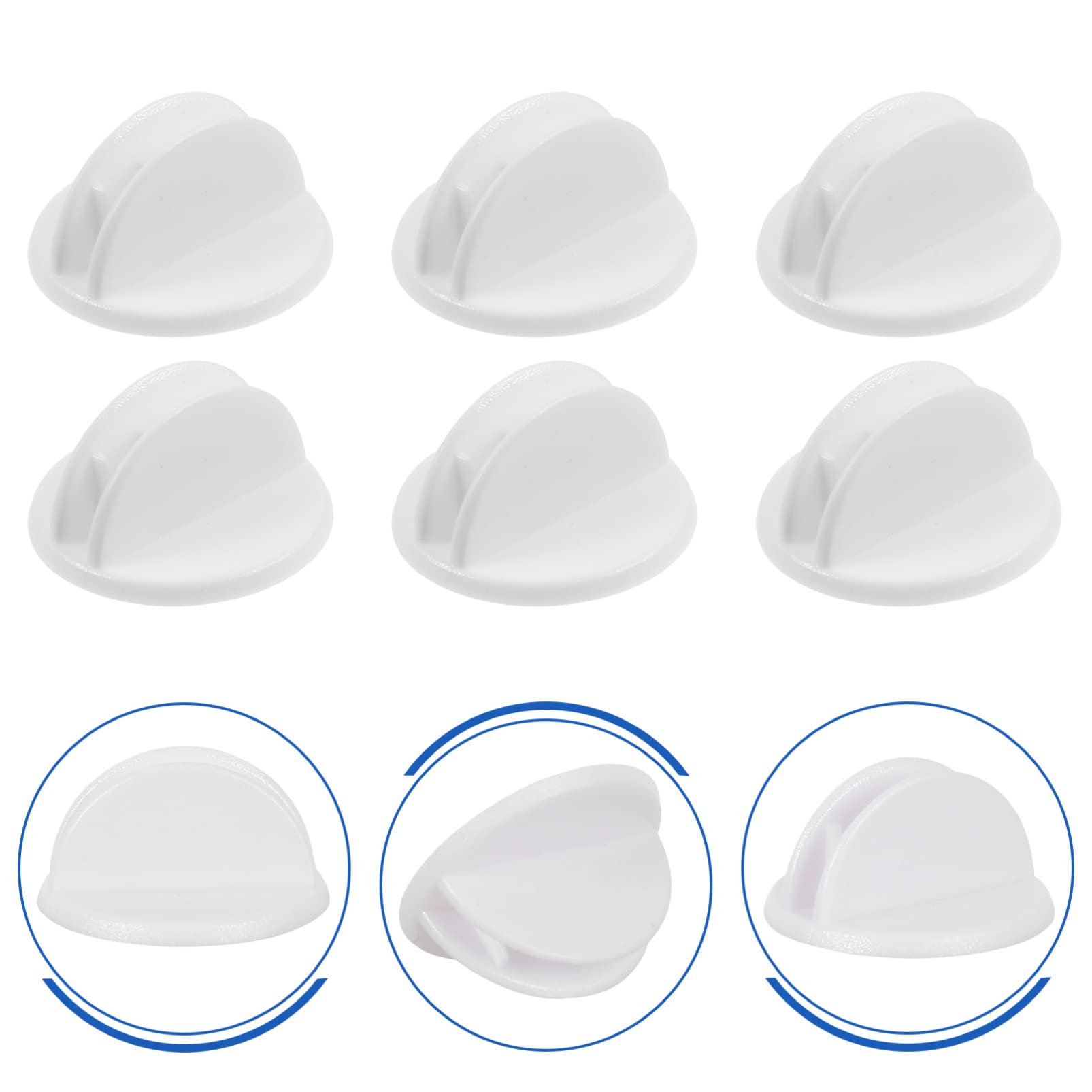 OSALADI 100pcs Small Tag Clamps Plastic Label Clips for Market Display Easy to Use Neat and Generous