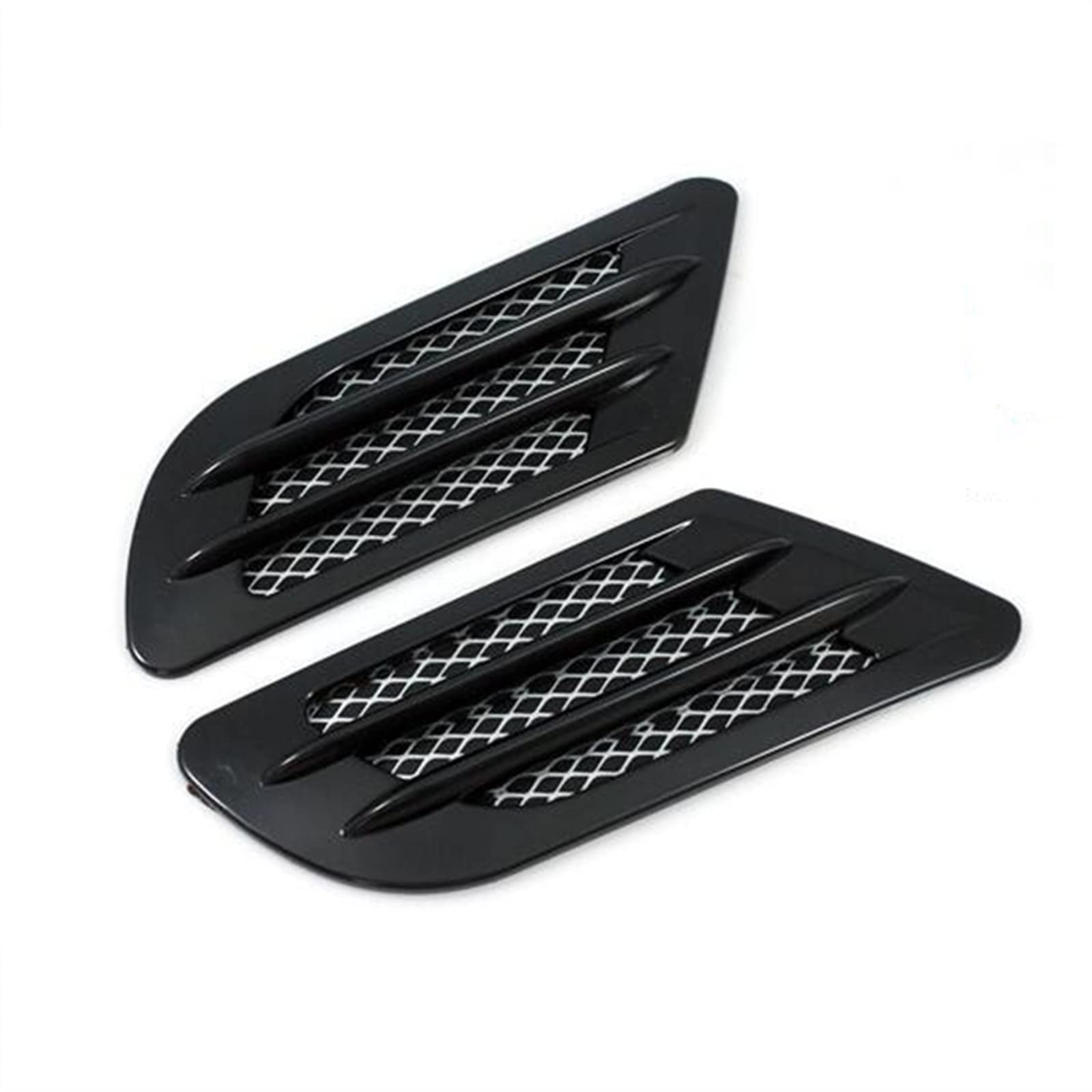 BigKing Griglia Presa D'Aria Laterale Per Land Rover Defender 2004-2019 - Nero Lucido, Sostituzione Copertura In ABS - 2