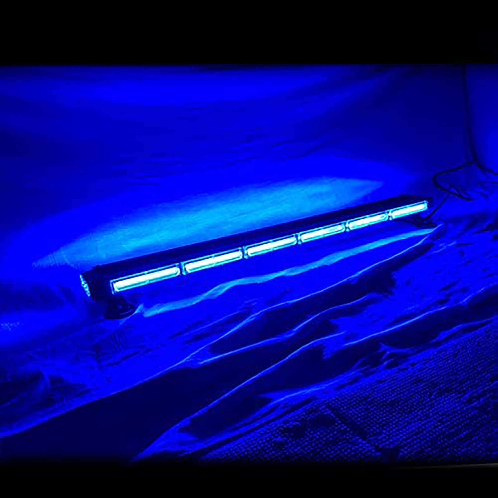 Amazon.co.jp: 防犯パトロール用 青色灯 12V 24V【全長123cm】LED回転