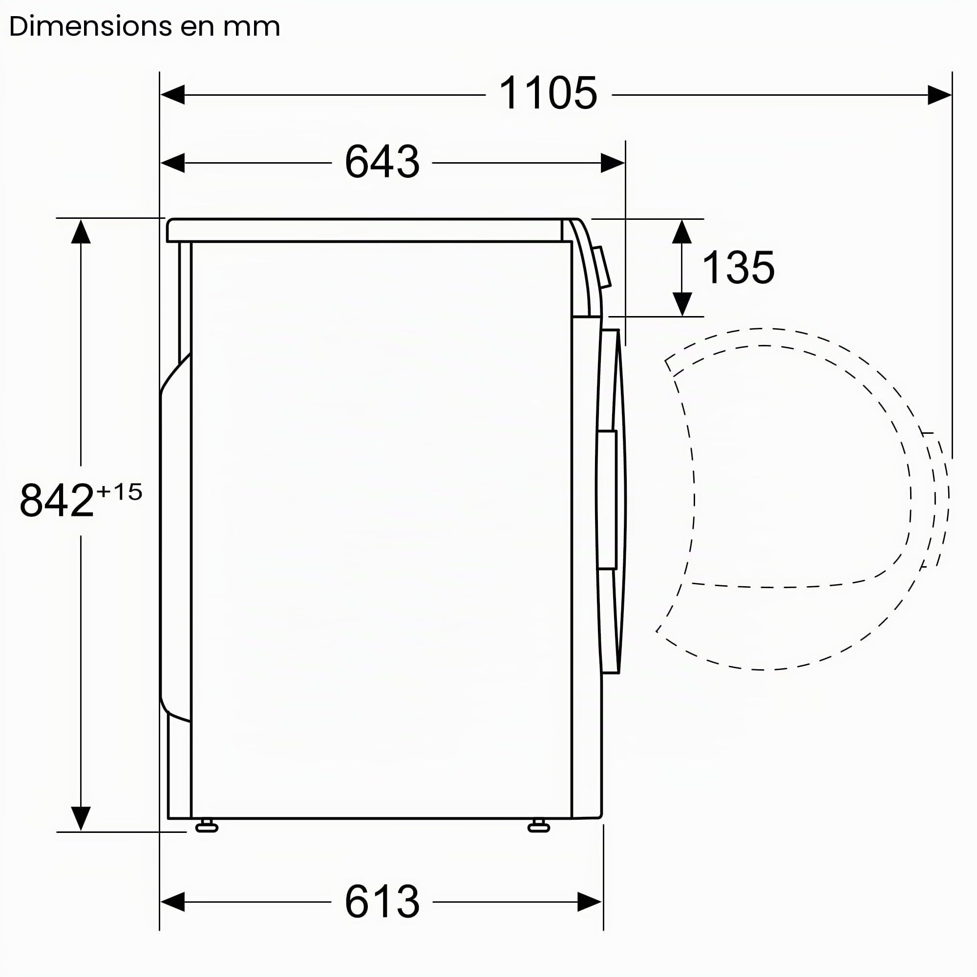 Siemens WT43HV03 iQ300 Sèche-linge pompe à chaleur 7 kg AutoDry easyClean