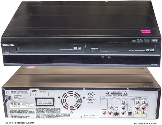 Toshiba DVR610 1080p Upconverting Tunerless VHS DVD Recorder