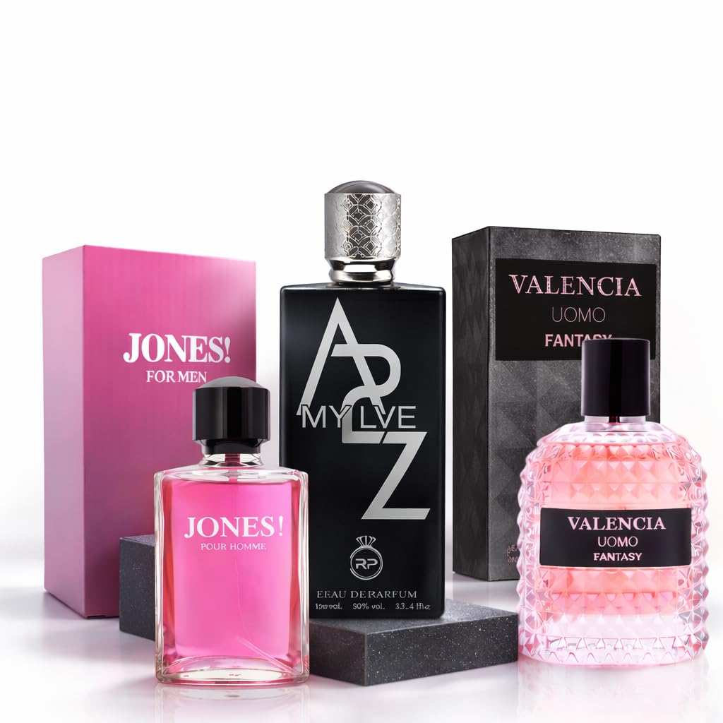 Men’s Night Out Cologne Collection – 3-Pack Eau de Parfum Gift Set for Date Night, Confidence & Attraction – Bold & Long-Lasting Fragrance Trio (MEN'S DATE NIGHT)