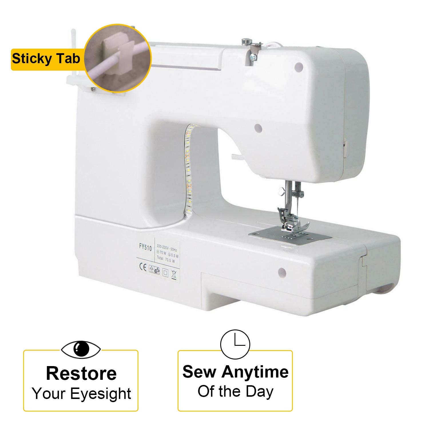 Bande Lumineuse Pour Machine à Coudre 11,8 Pouces Bande Lumineuse LED