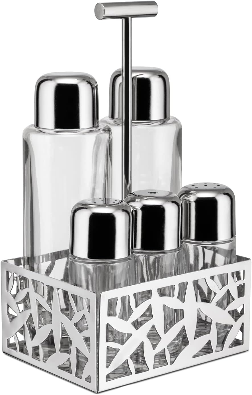 Alessi DL02 Water Tower Contenitore In Acciaio Inossidabile 18/10 Lucido