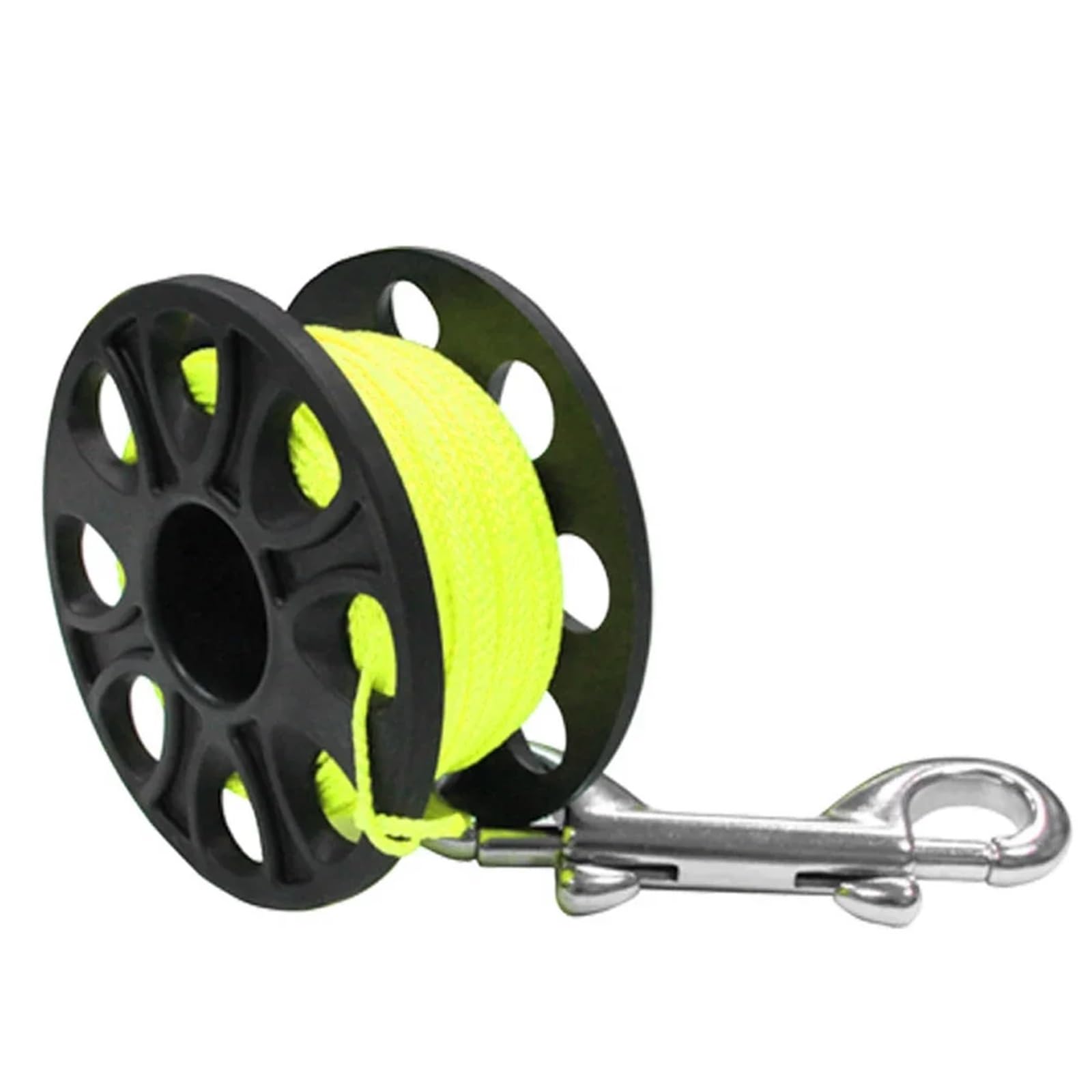 Diving Finger Spool, 30m Scuba Finger Spool Reel Multicolor Hook for Cave Wreck Diving(Yellow)