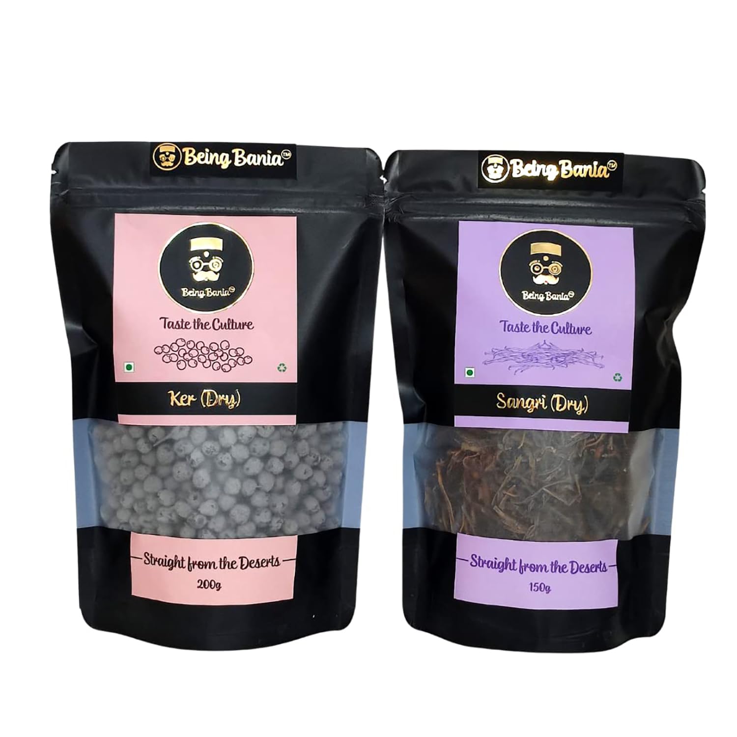 Being Bania Ker Sangri Dry Combo, (200gms + 150gms) | Ready to Cook | with Recipe | Marwadi Rajasthani Sabji | Panchkutta | Dry Vegetables | Kair Sangari | Premium and Traditional | (B0B1V3942F) Amazon Price History, Amazon Price Tracker