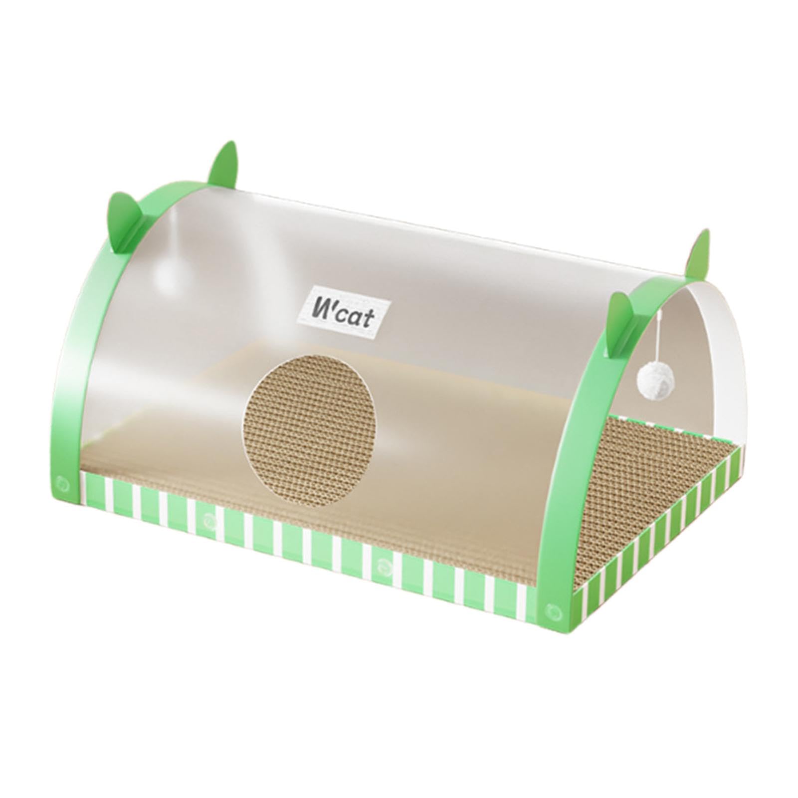 KESOTO Cueva para Gatos Y Juguete Interactivo en Formato, Green and L