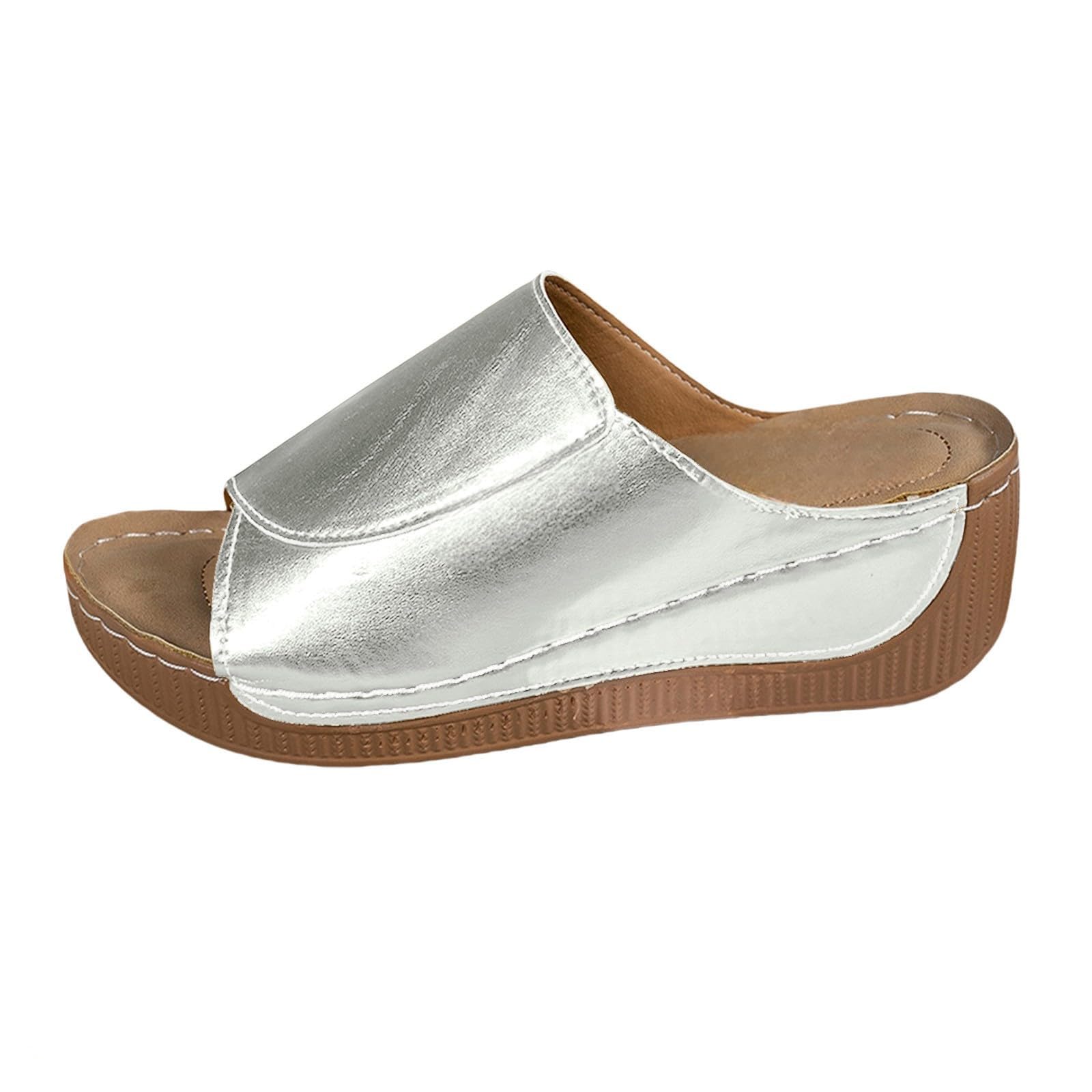 Ciabatte Donna Estive - Ladie Fashion Solid Color Exposed Toe Thick Sole Casual Sandal and Slipper Ciabatte Donna Mare Ortopediche Sandali Sabot Estivi Mare Antiscivolo