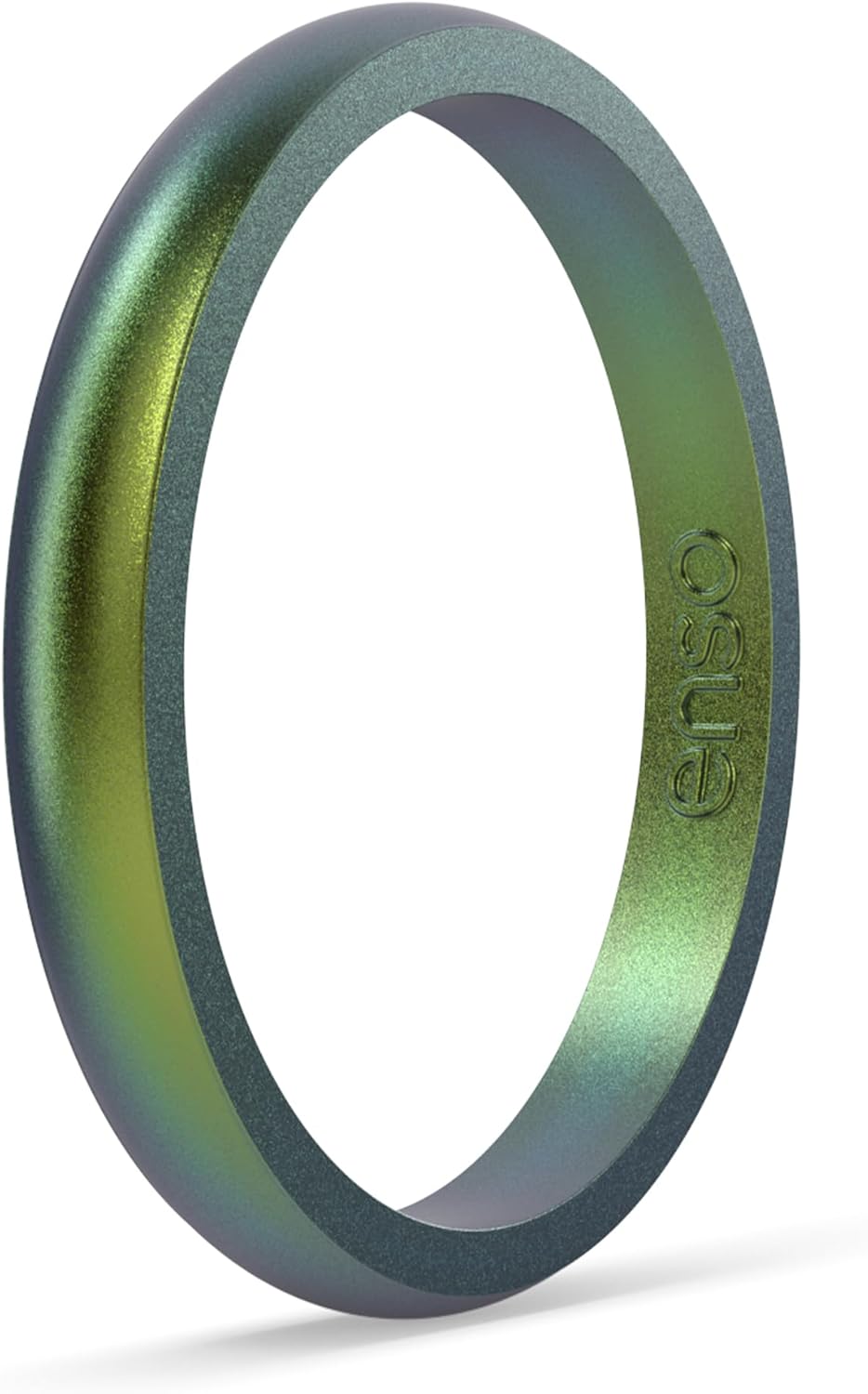 Enso Rings Halo Legend Silicone Ring - Made in The USA - an Ultra Comfortable, Breathable, and Safe Silicone Ring - Men's and Women's Silicone Wedding Ring