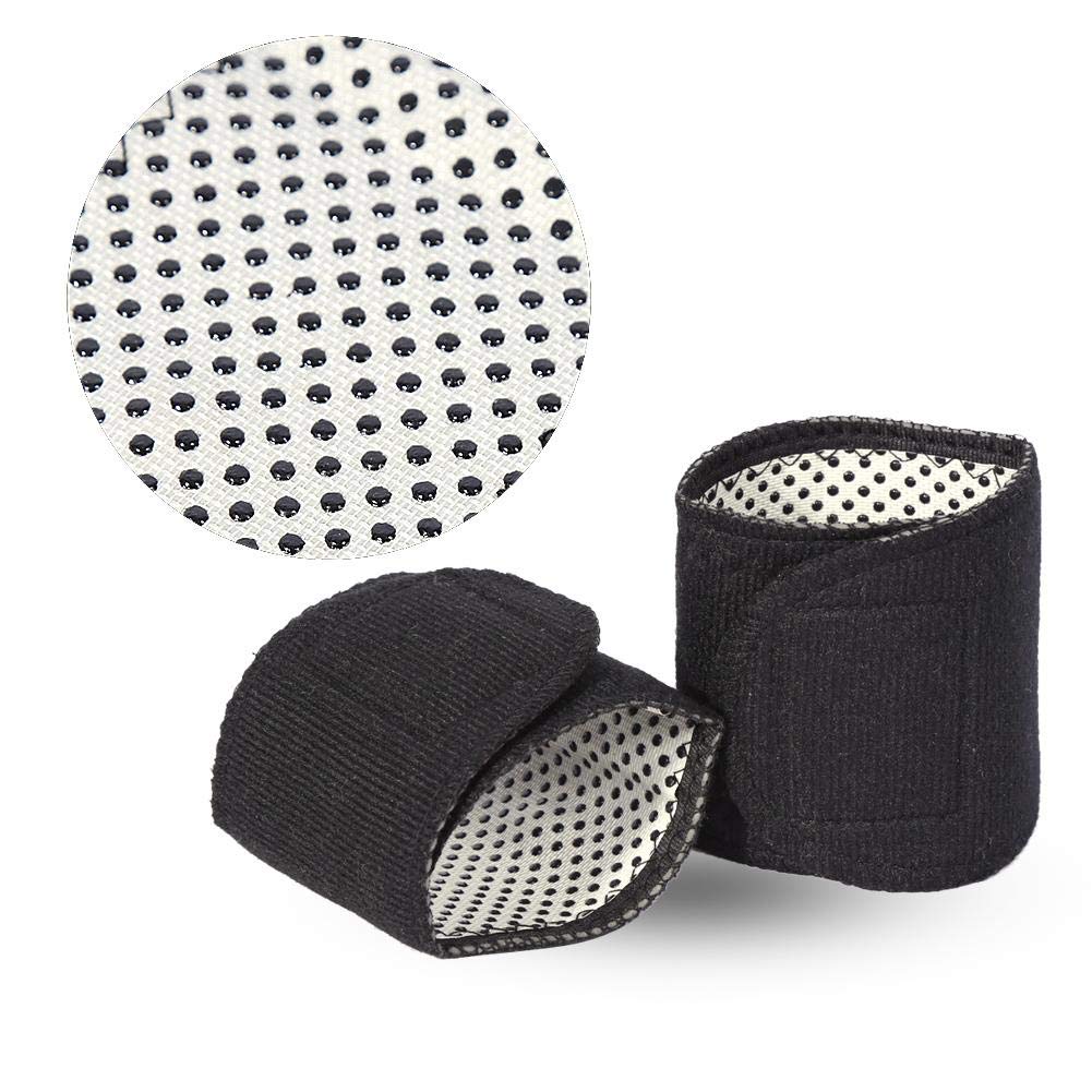 Uxsiya Wrist Support Brace 1 Pair Tourmaline Magnetic Massage Therapy Self Heating Wrist Protector Pad Pain Relieve Wrist Support Braces Suitable for Muscular Soreness and Wrist Ache - Image 2