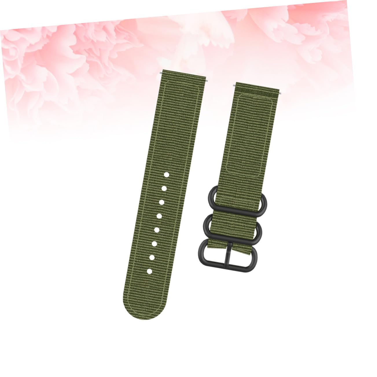 jojofuny 2St Hipster minimalistisches Uhrenarmband Nylon-Uhrenarmband Canvas- funky ersatzband ansehen aus Nylon drei Knöpfe Gurt Zubehör
