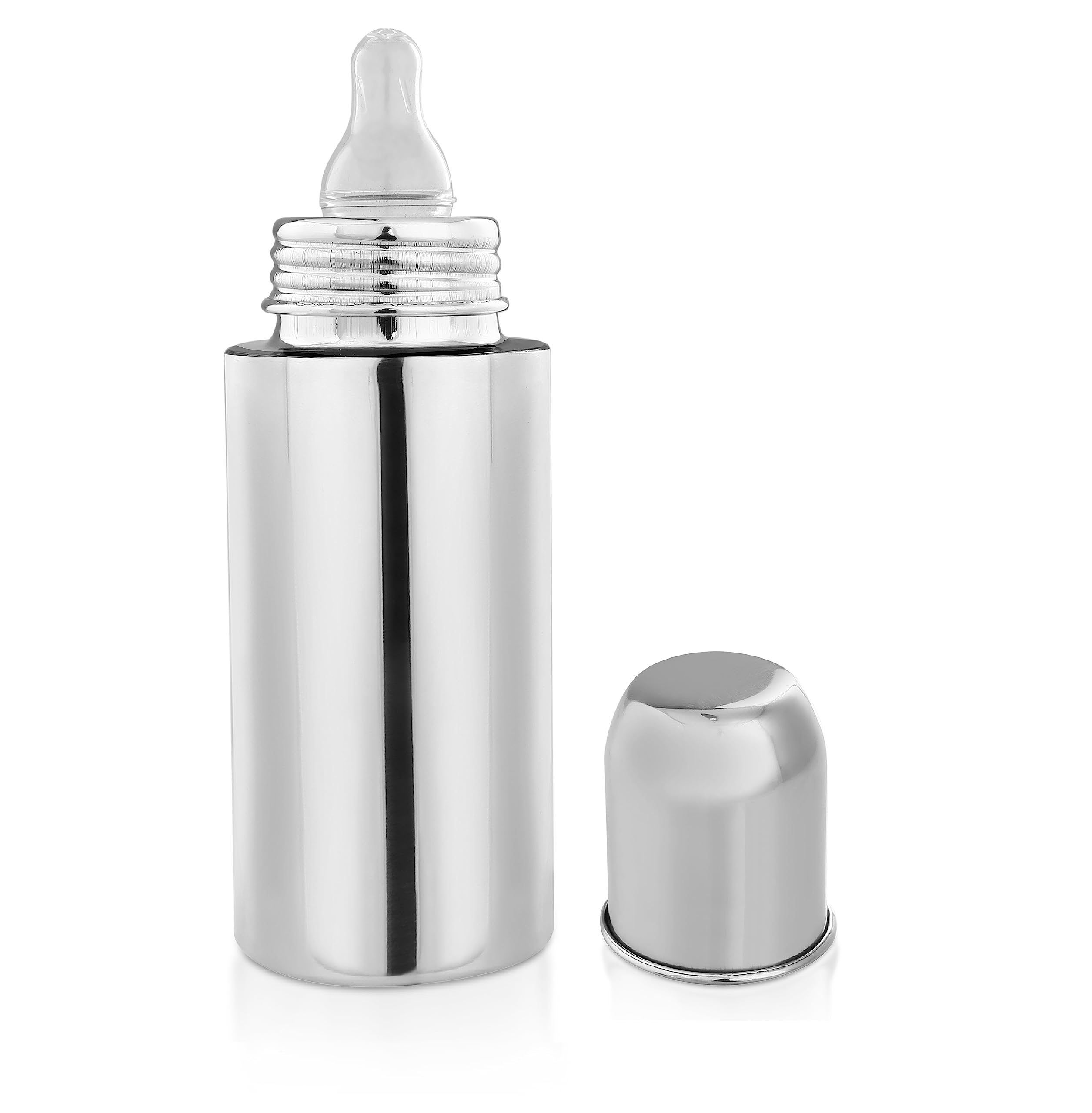 RB POINT Pack Of 1 Anti-Corrosion Home's And Kitchen 240 Ml Stainless Steel 304 Grade New Born Baby Feeding Bottle For Milk/Water Feeding