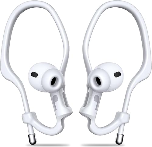 Miniatura 9 de [2 pares] Haireca - Ganchos para los oídos para AirPods Pro 3, 2, 1 y AirPods 4, 3, 2, 1, [ajustables] Diseño ergonómico antideslizante, clip de
