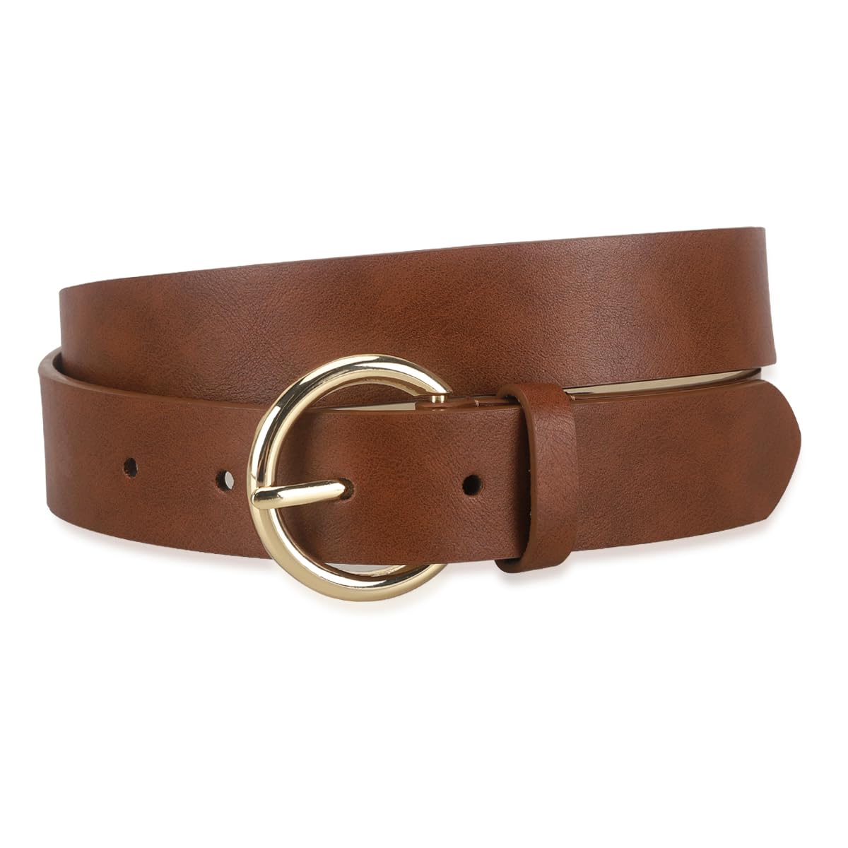 Totes Women's Tan Totes® Jean Belt With Gold Buckle