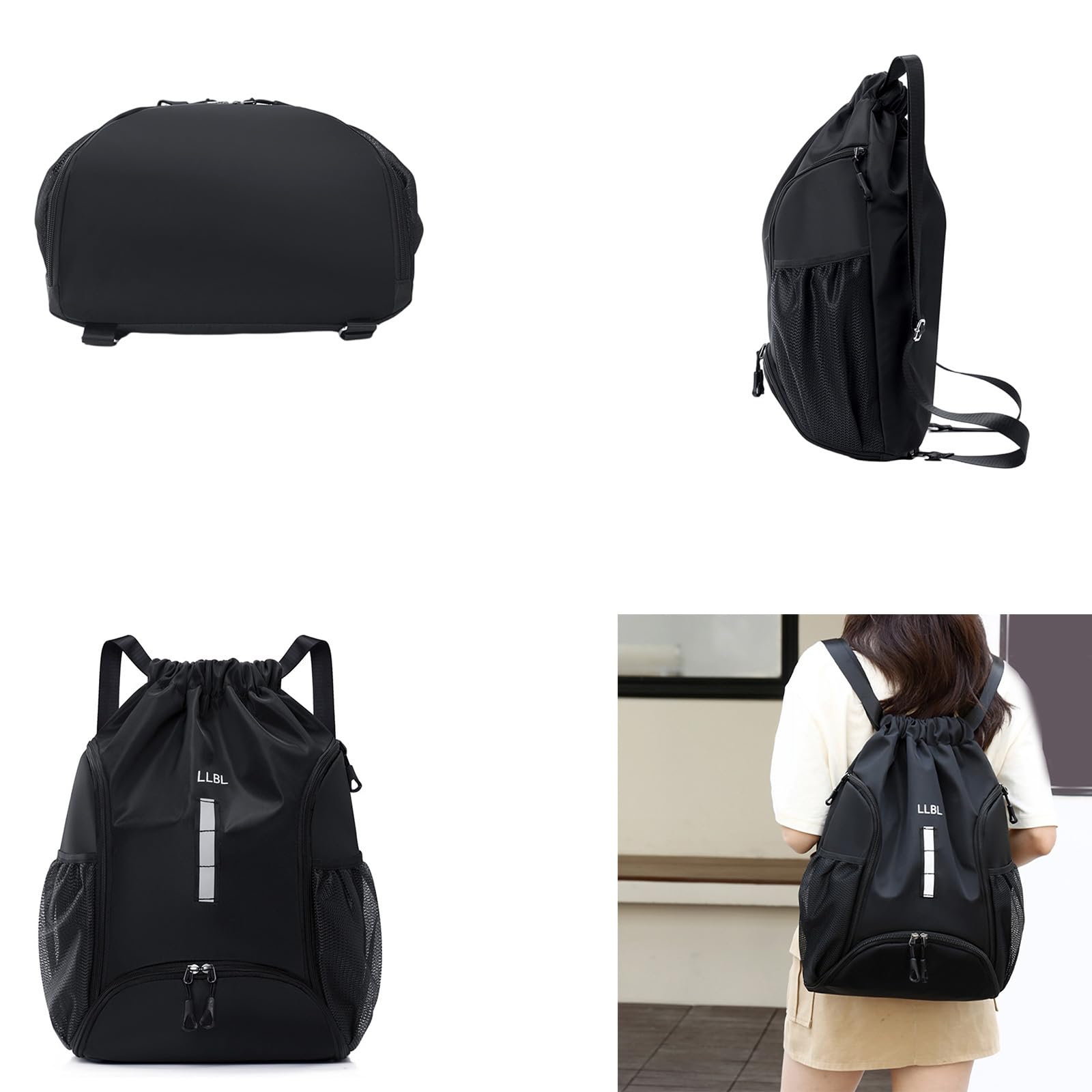 Zaino sportivo di grande capacità Borsa da calcio con coulisse zaino borsa sportiva borsa da palestra zaino borsa da basket