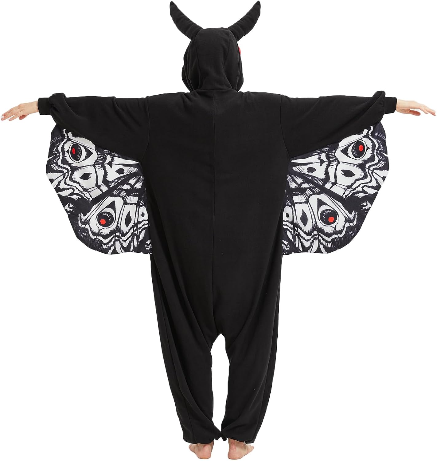 Mothman Costume Mothman Onesie Pajamas Halloween Cosplay Unisex Party Costume - Image 6