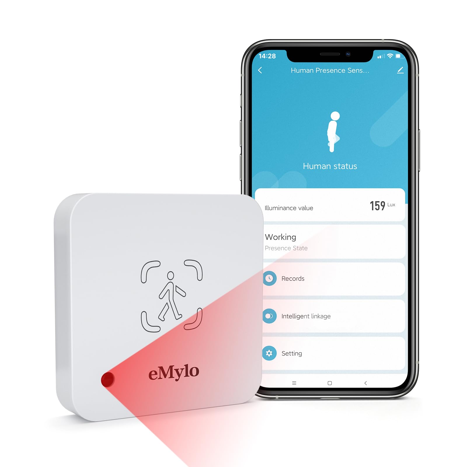 eMylo WiFi Presence Sensor Millimeter Wave Radar No Hub Motion Detector